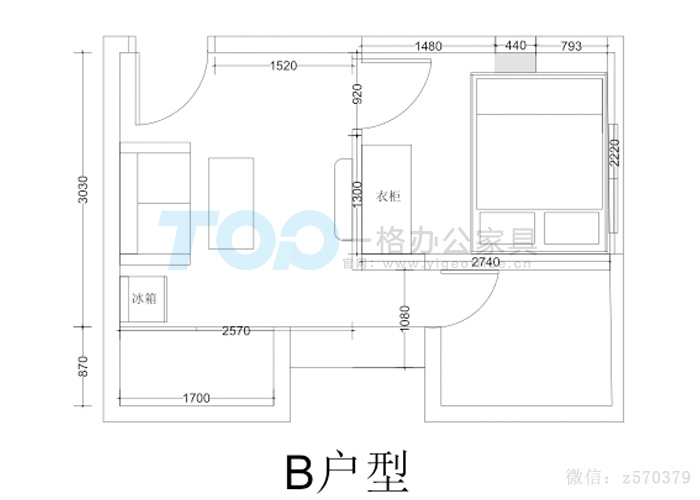 B戶(hù)型一房一廳.jpg